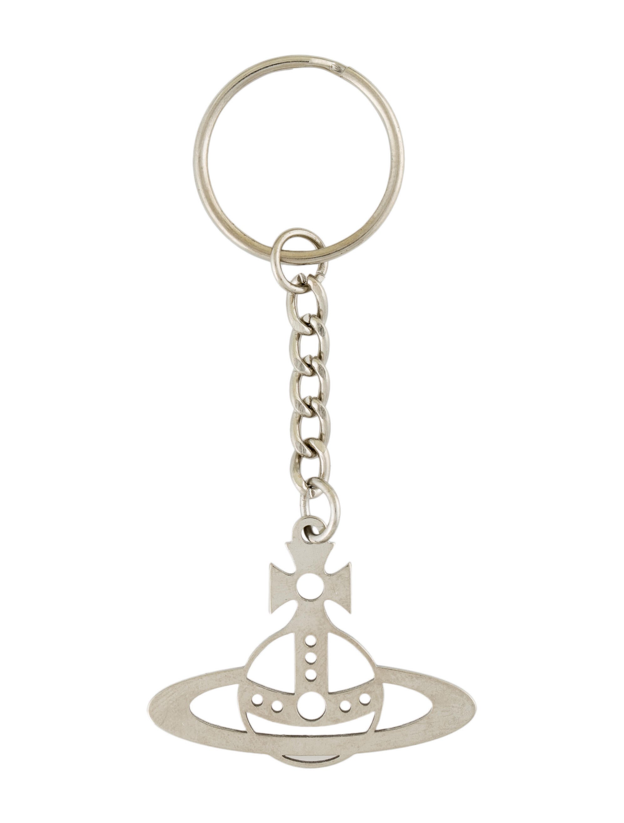 Vivienne Westwood Logo Key Chain - Silver Keychains