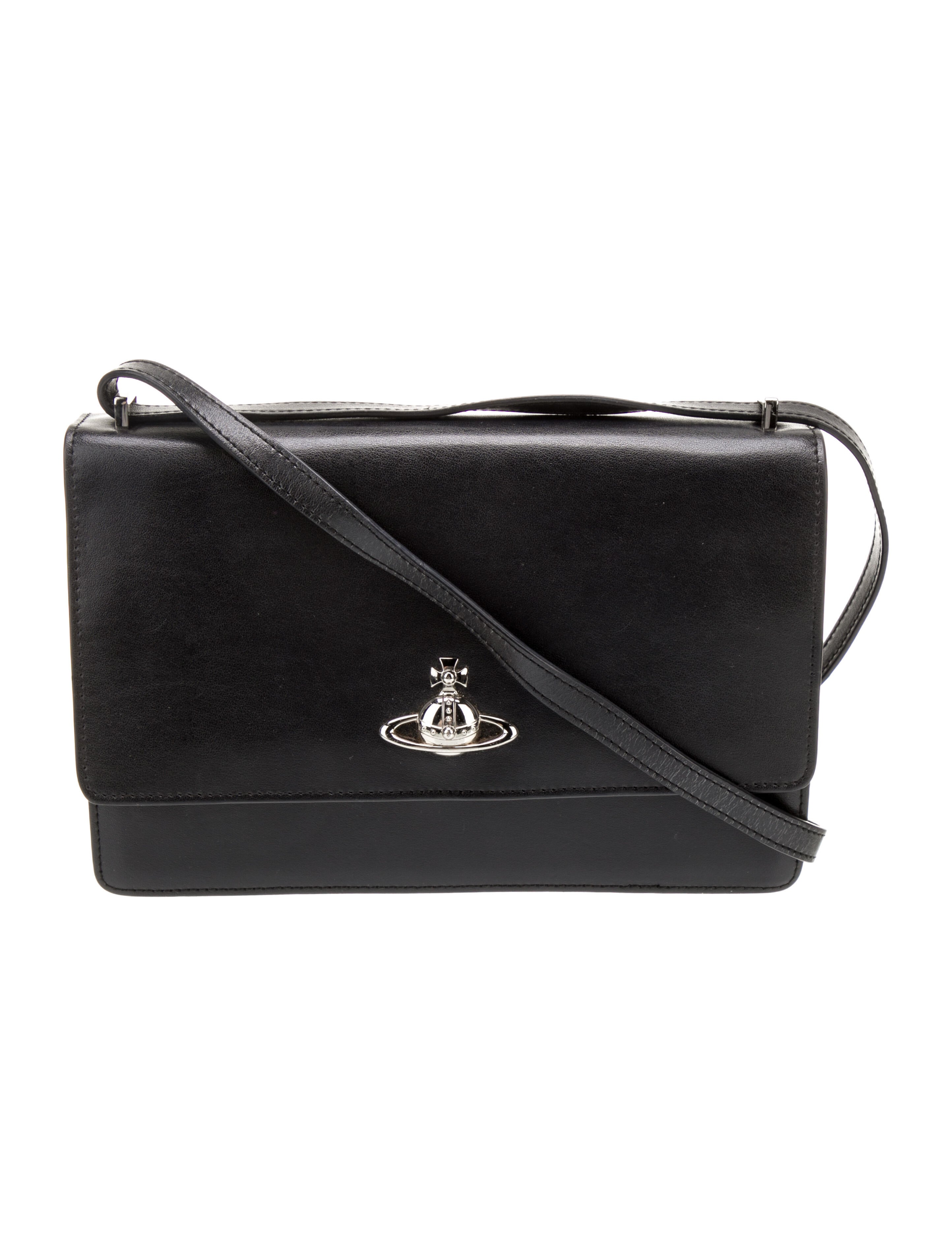 Vivienne Westwood Logo Shoulder Bag Black Shoulder Bags, Handbags