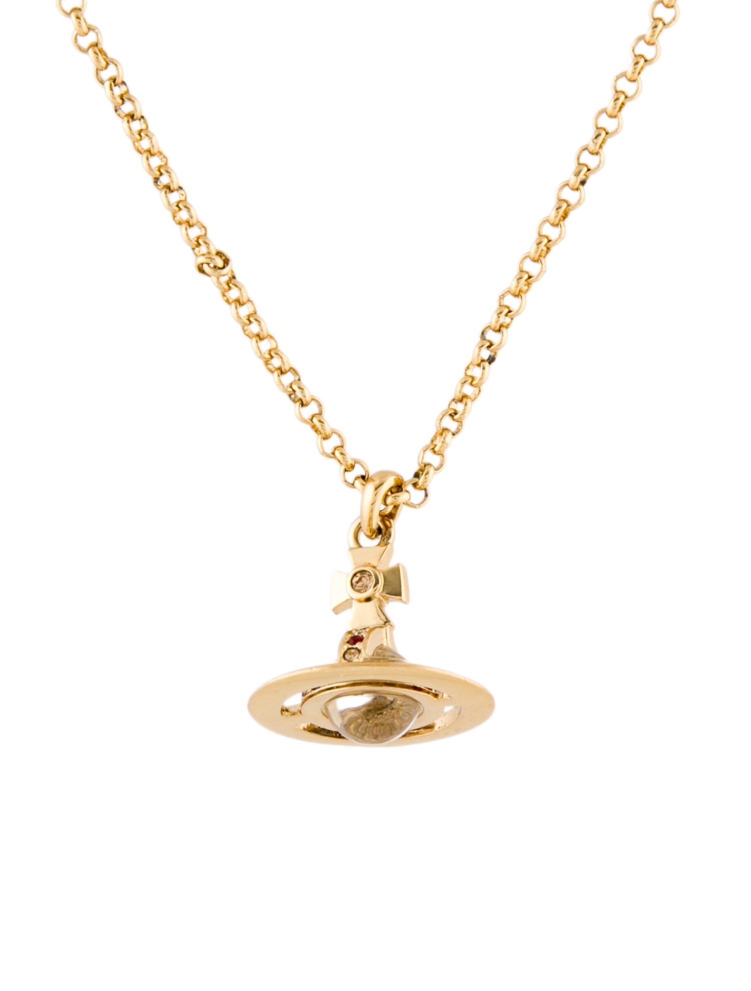 Vivienne Westwood Crystal Petite Orb Pendant Necklace