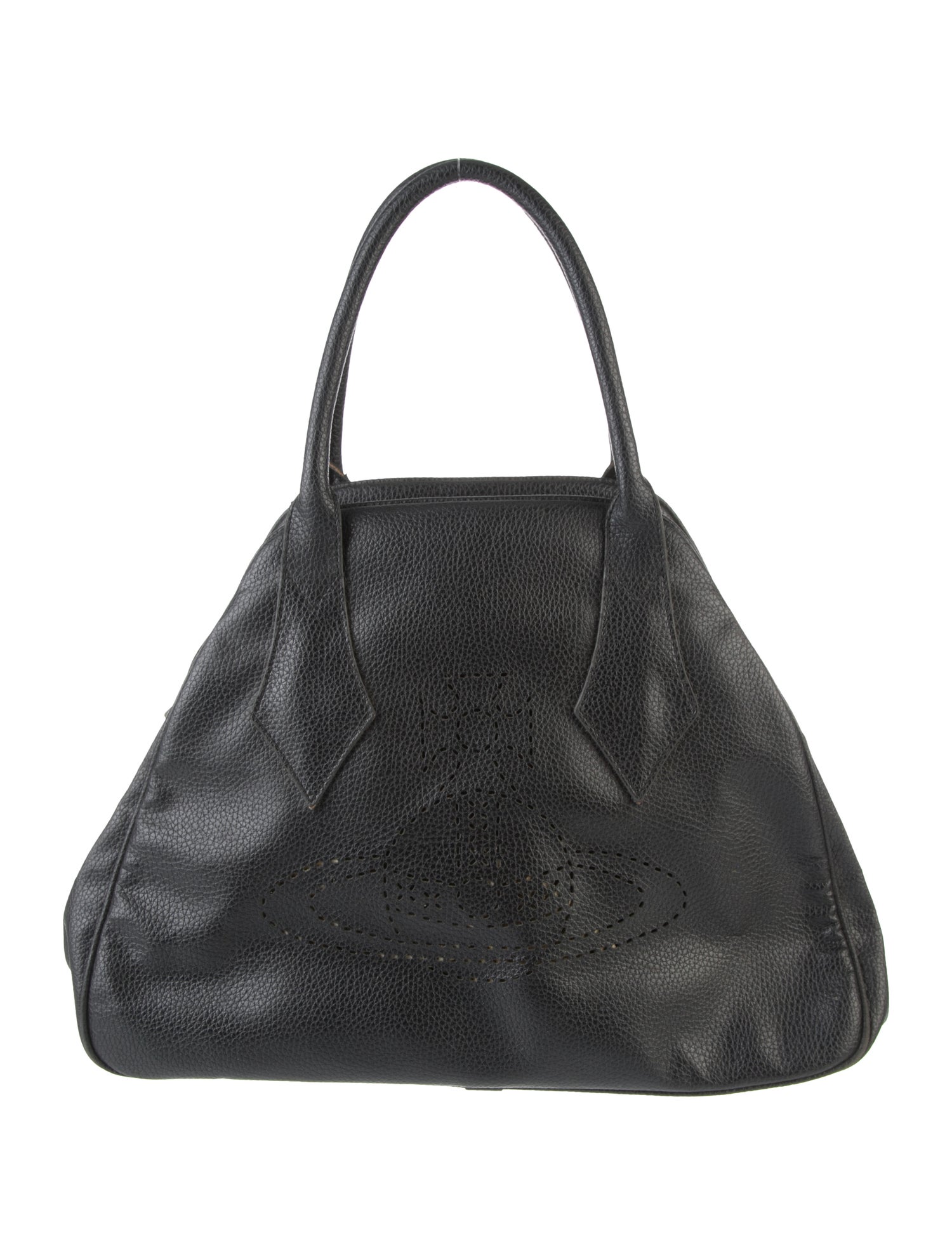 Vivienne Westwood Leather Handle Bag - Black Handle Bags, Handbags