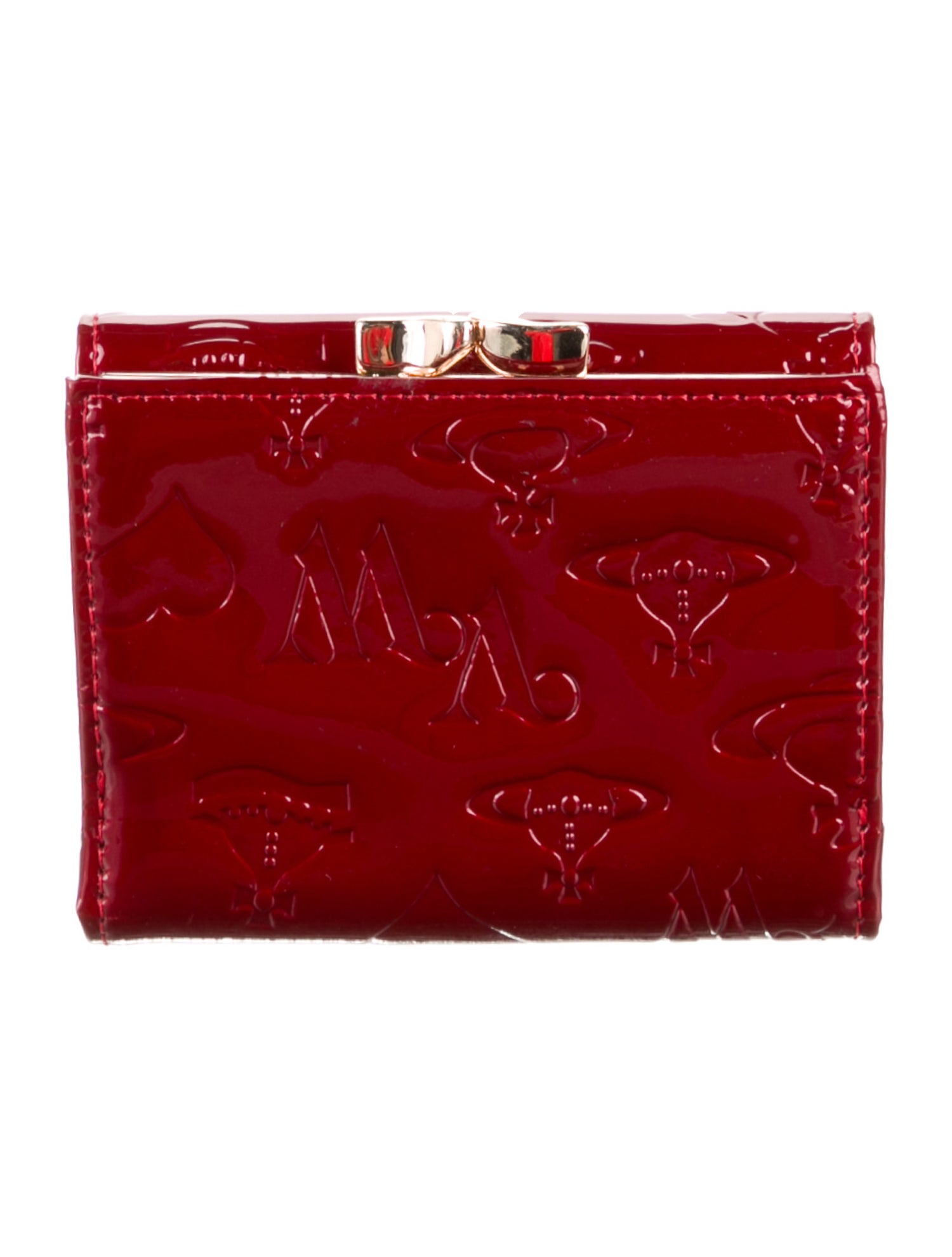 Vivienne Westwood Leather Compact Wallet - Red Wallets
