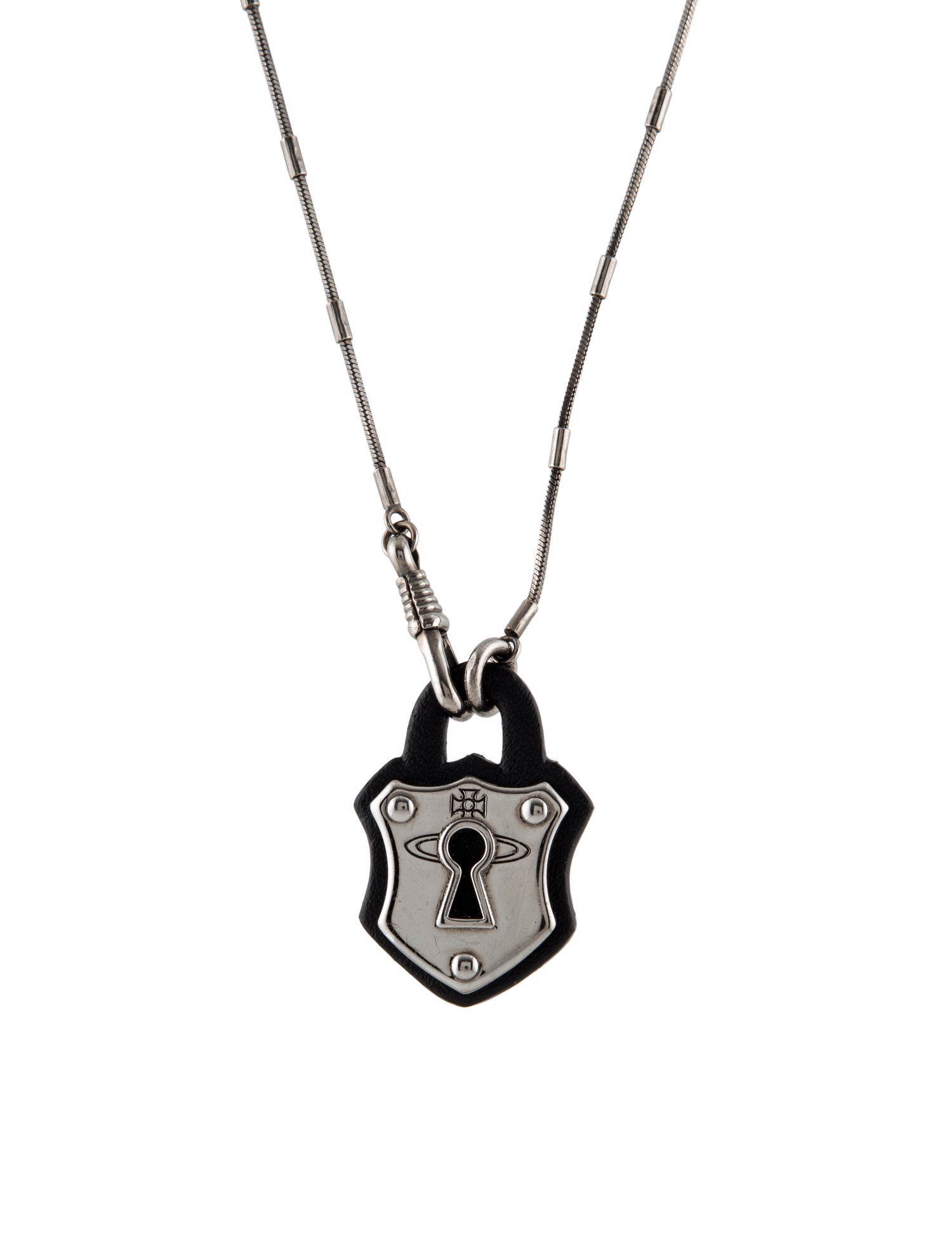 vivienne westwood
グレー ウール ピーコート Vivienne Westwood Ezra Padlock Pendant Necklace - Black