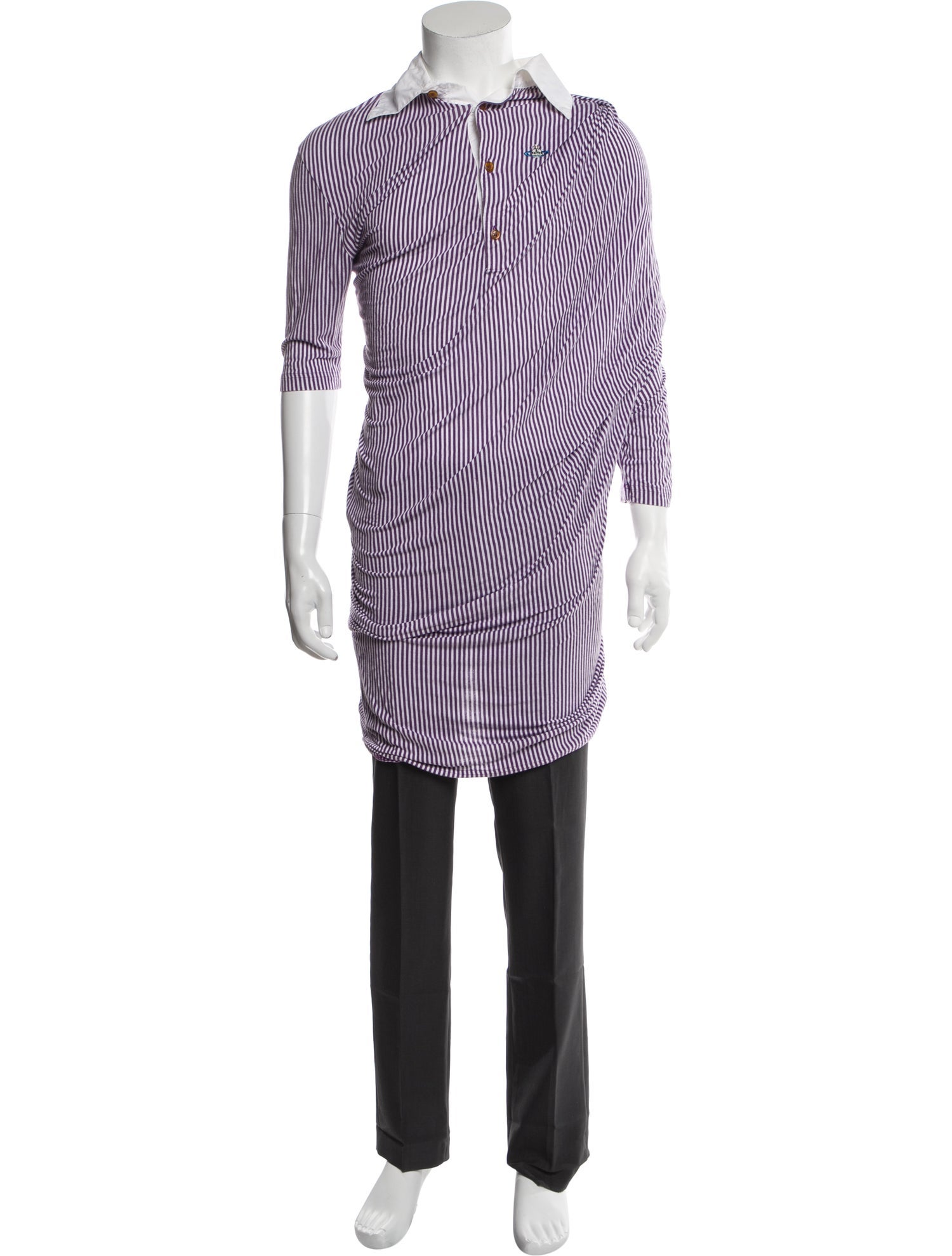 Vivienne Westwood Striped Collar Polo Shirt