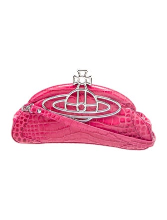 Vivienne Westwood Embossed Leather Shoulder Bag