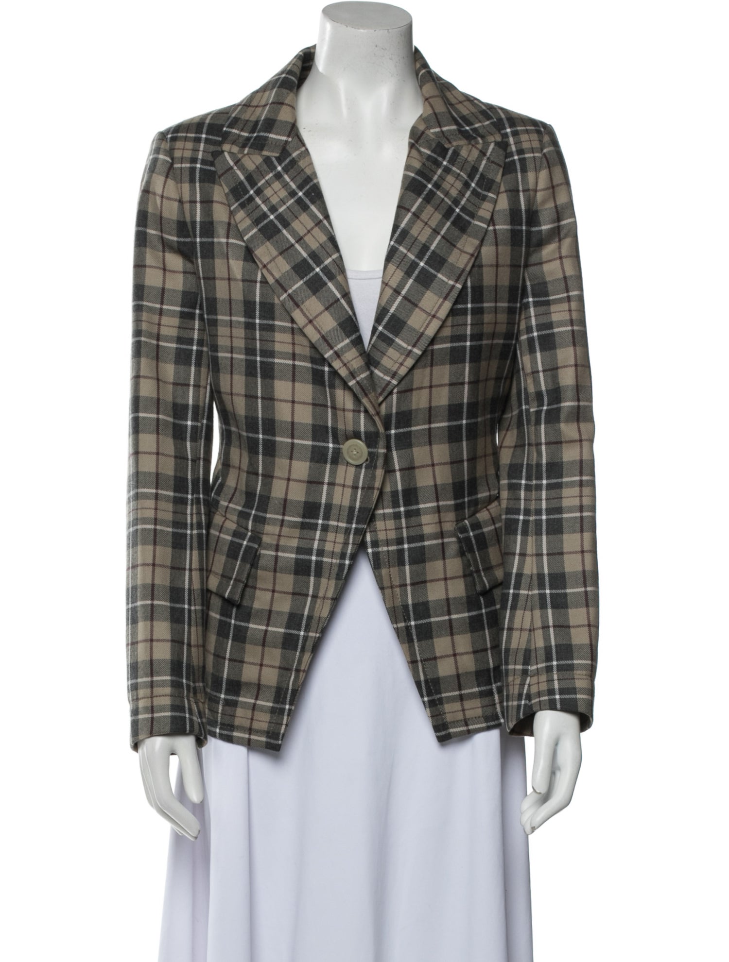 VIVIENNE WESTWOOD ジャケット 25 Plaid virgin wool 1065092 Plaid virgin wool blazer in multicoloured - Vivienne
