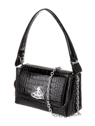 Vivienne Westwood Embossed Leather Top Handle Bag