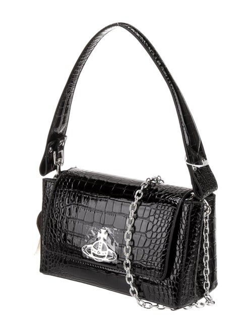 Vivienne Westwood Embossed Leather Top Handle Bag