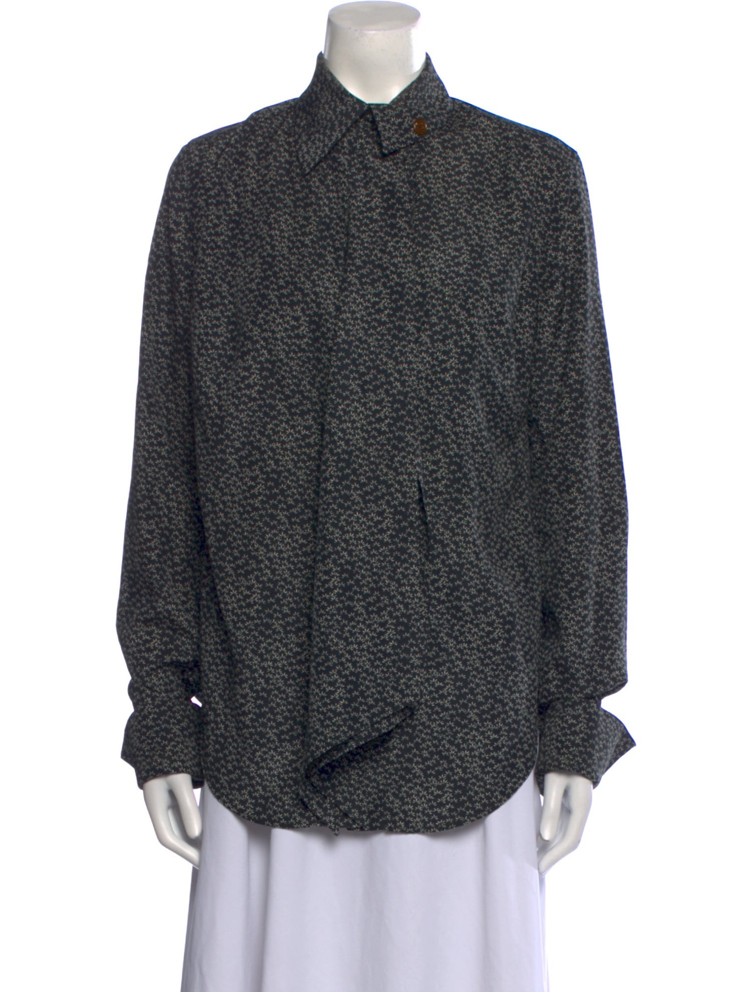 Vivienne Westwood Printed Long Sleeve Button-Up Top