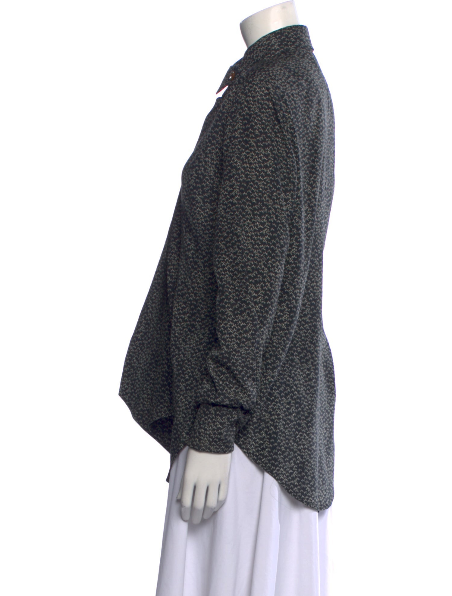 Vivienne Westwood Printed Long Sleeve Button-Up Top