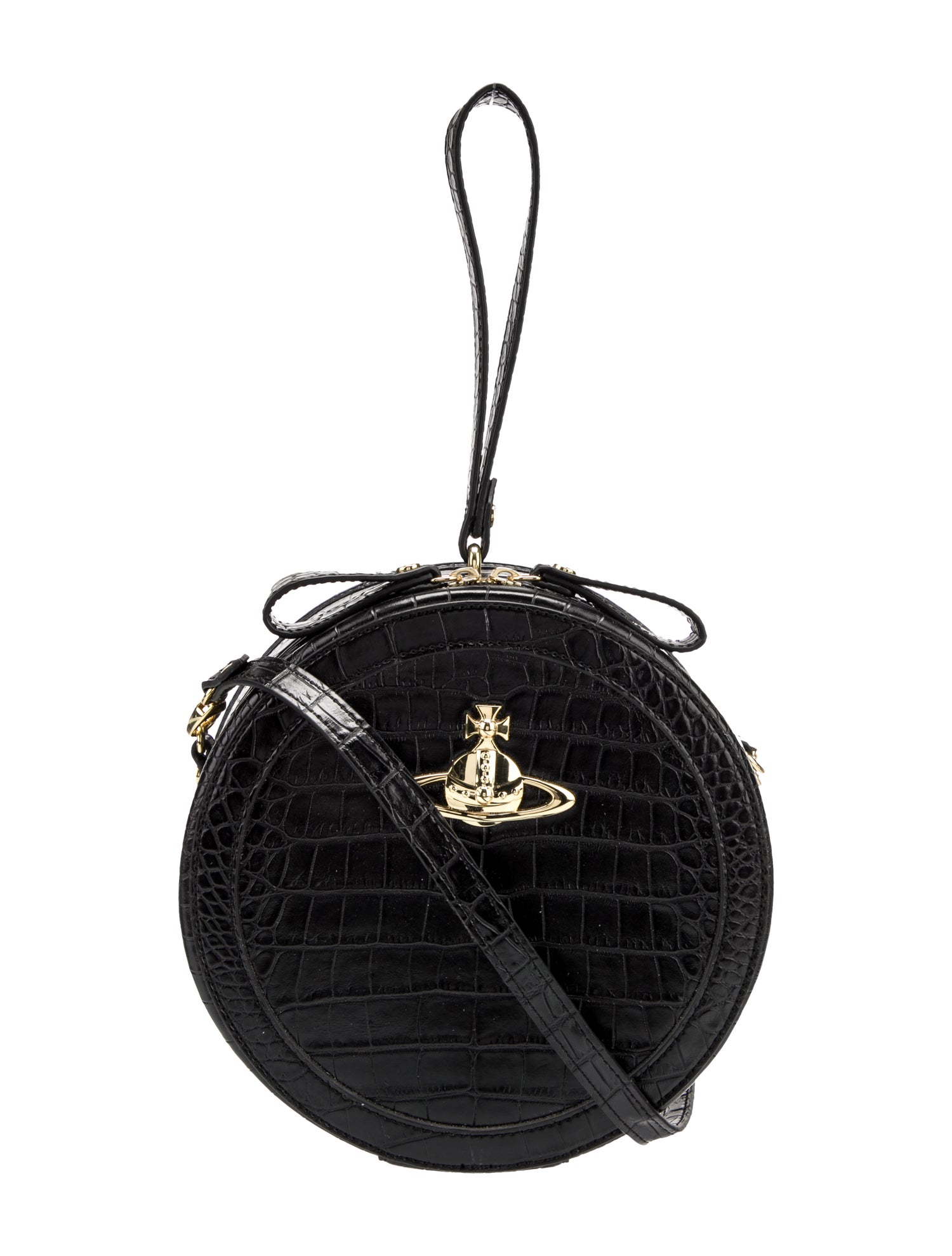 Vivienne Westwood Anglomania Embossed Leather Top Handle Bag