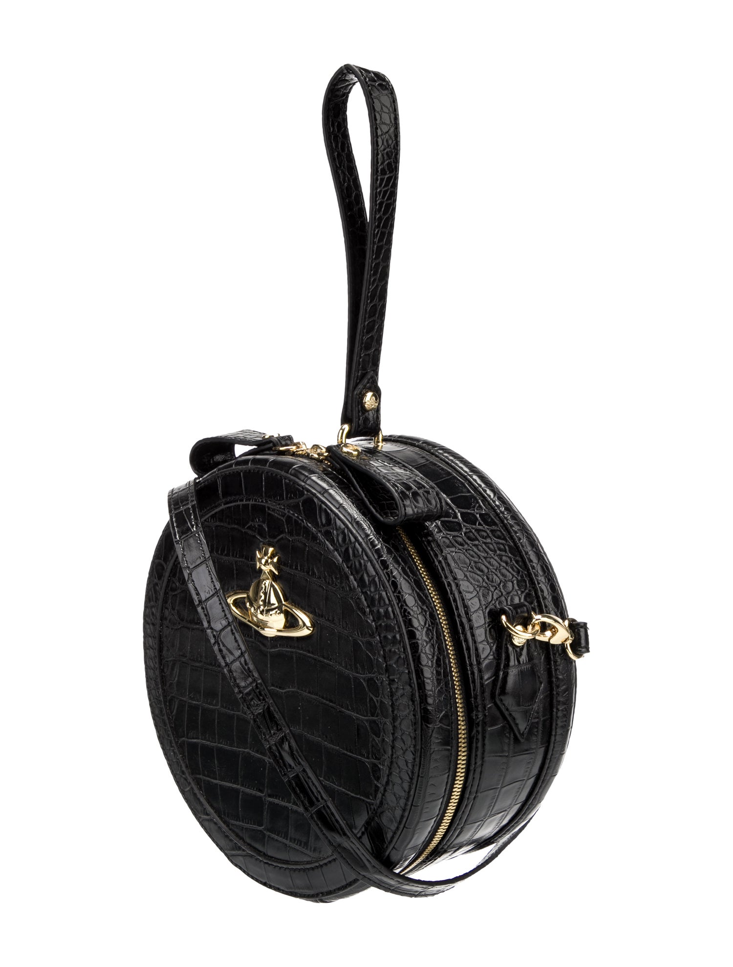 Vivienne Westwood Anglomania Embossed Leather Top Handle Bag