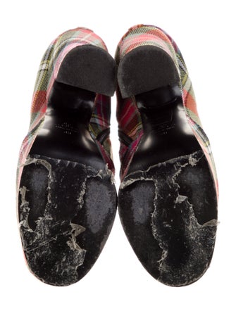 Vivienne Westwood Canvas Printed Moto Boots