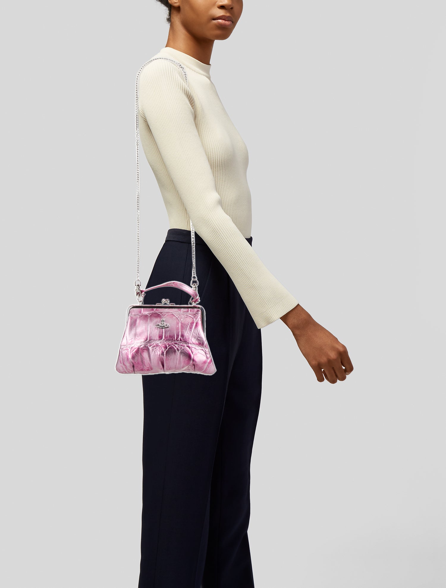 Vivienne Westwood Leather Evening Bag