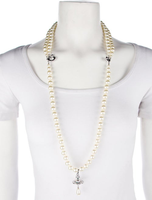 Vivienne Westwood Three Row Pearl Drop Choker