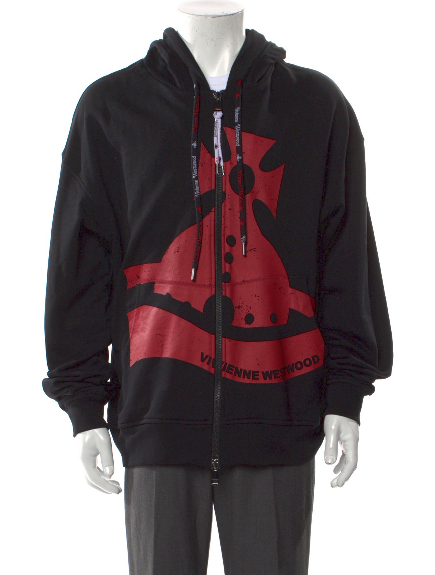 Vivienne Westwood Graphic Print Mock Neck Cardigan