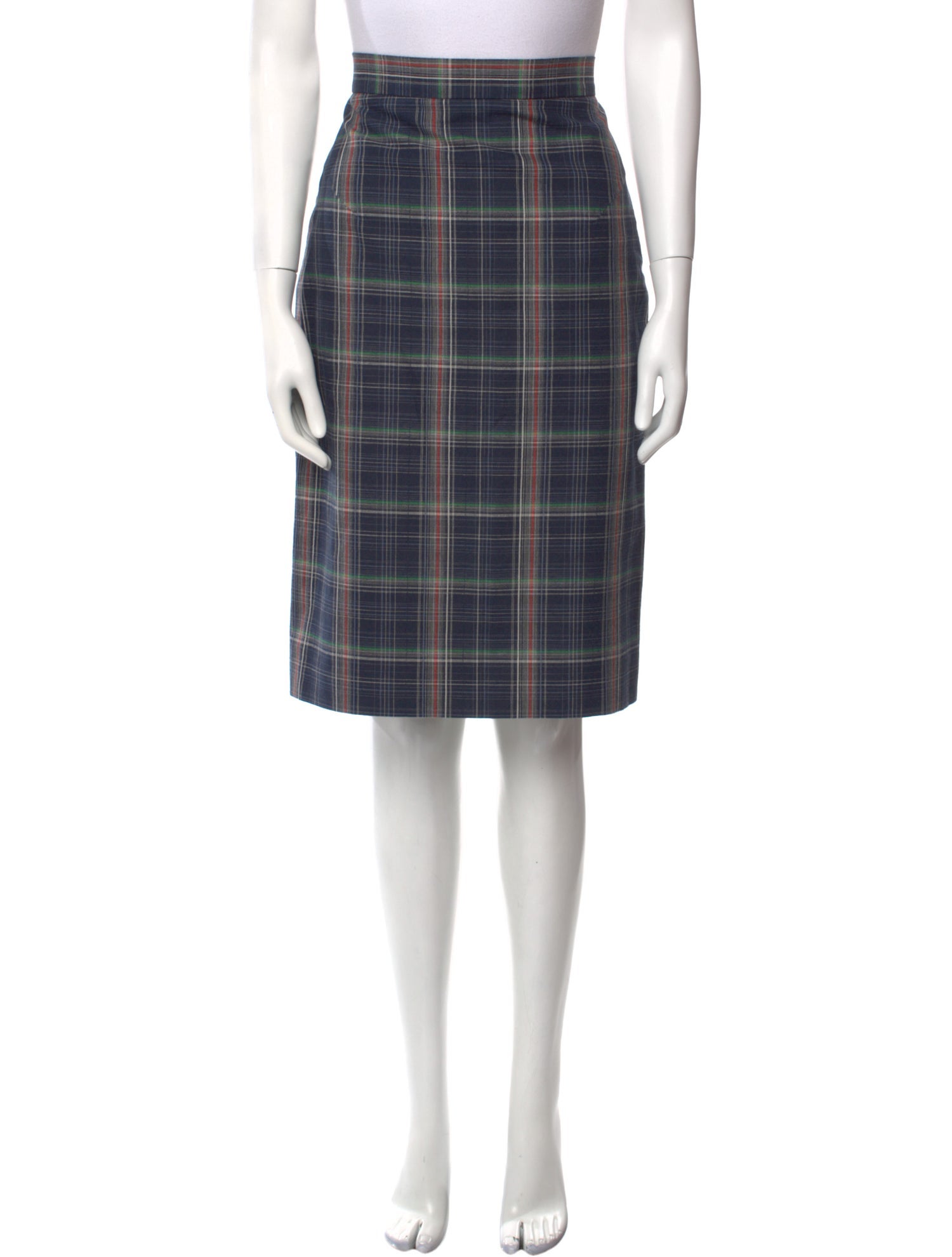 Vivienne Westwood Plaid Print Knee-Length Skirt