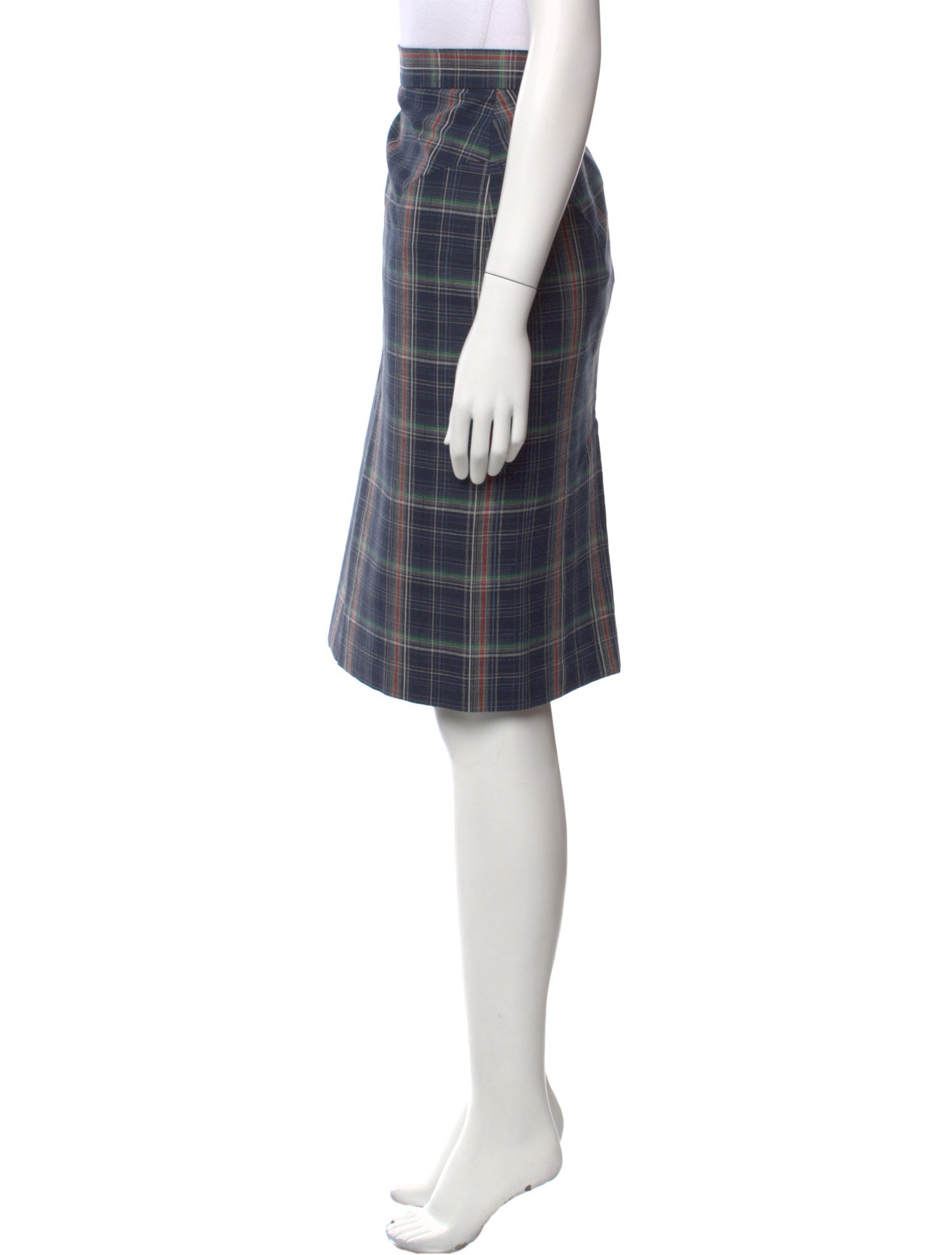 Vivienne Westwood Plaid Print Knee-Length Skirt