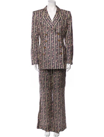 Vivienne Westwood Linen Floral Print Pantsuit