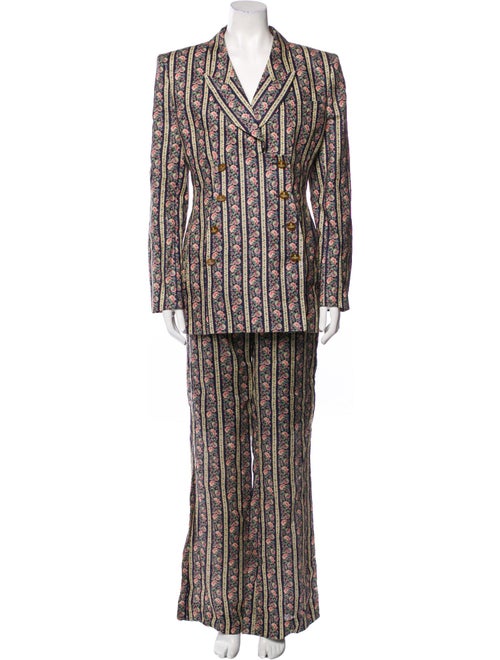 Vivienne Westwood Linen Floral Print Pantsuit