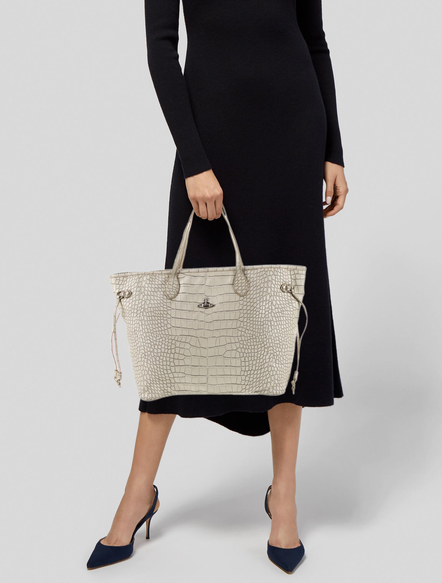 Vivienne Westwood Embossed Leather Tote