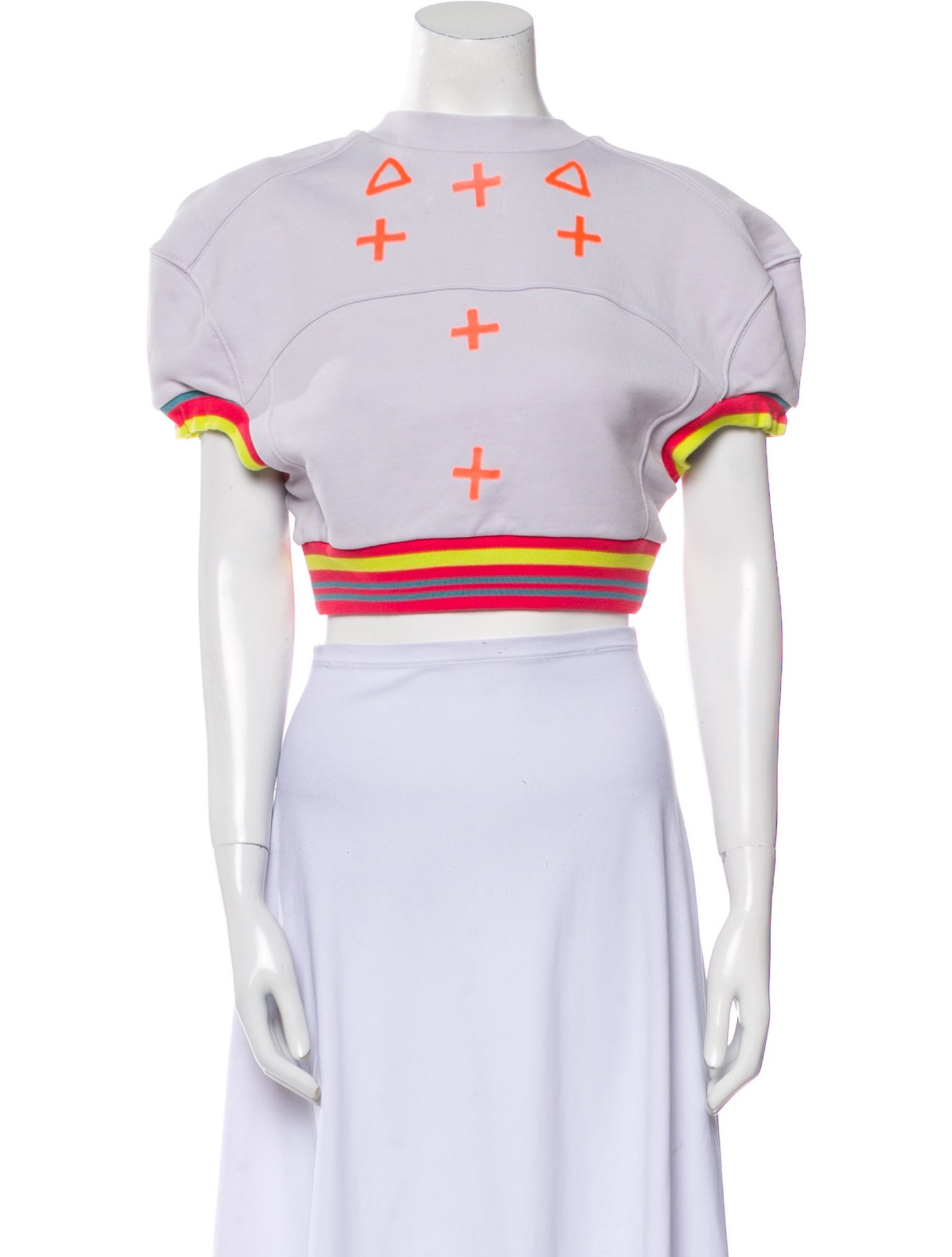 Vivienne Westwood Graphic Print Crew Neck Crop Top w/ Tags