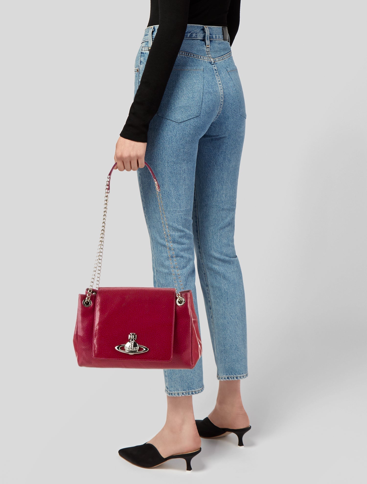 Vivienne Westwood Patent Leather Shoulder Bag