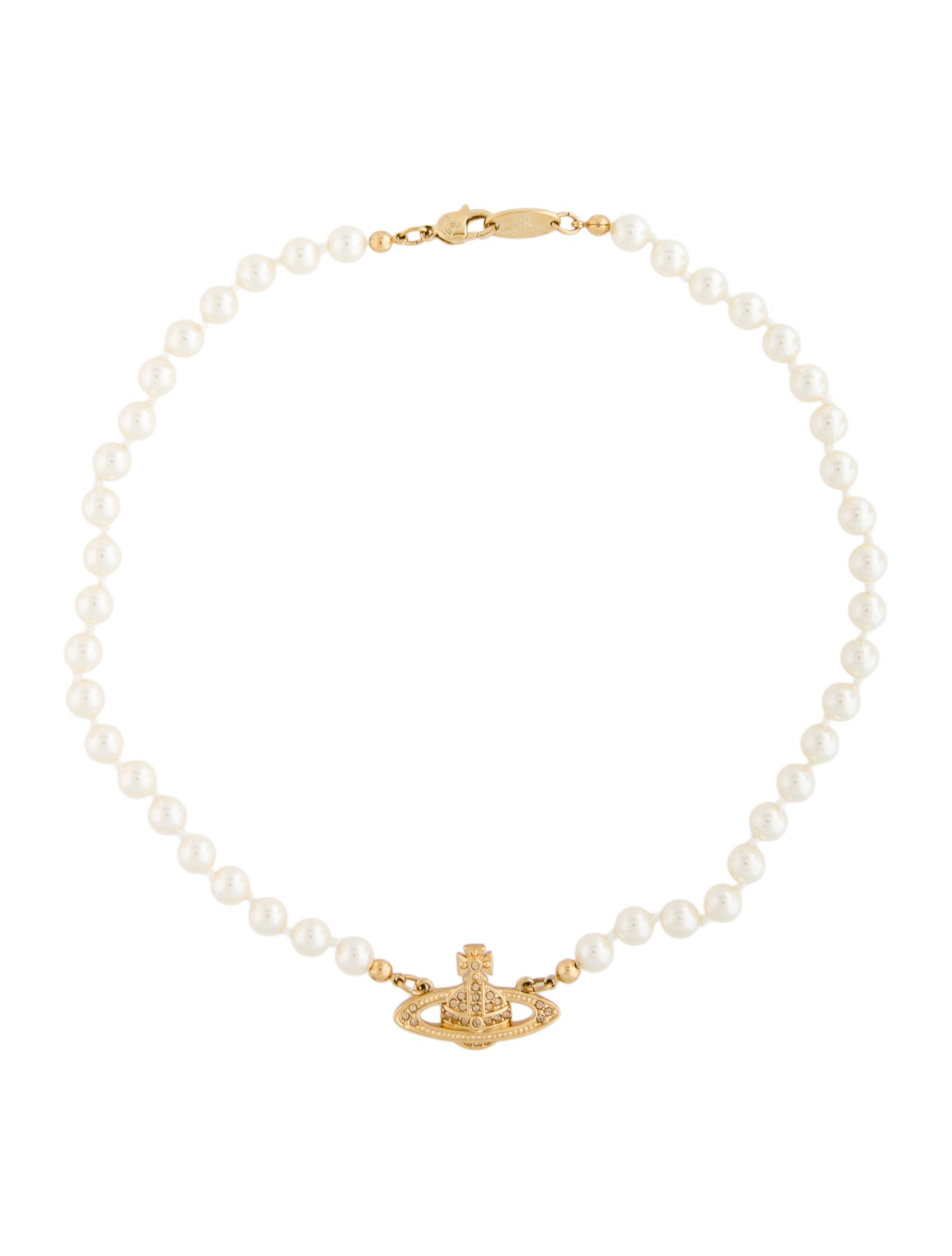 Vivienne Westwood Mini Bas Relief Pearl Choker