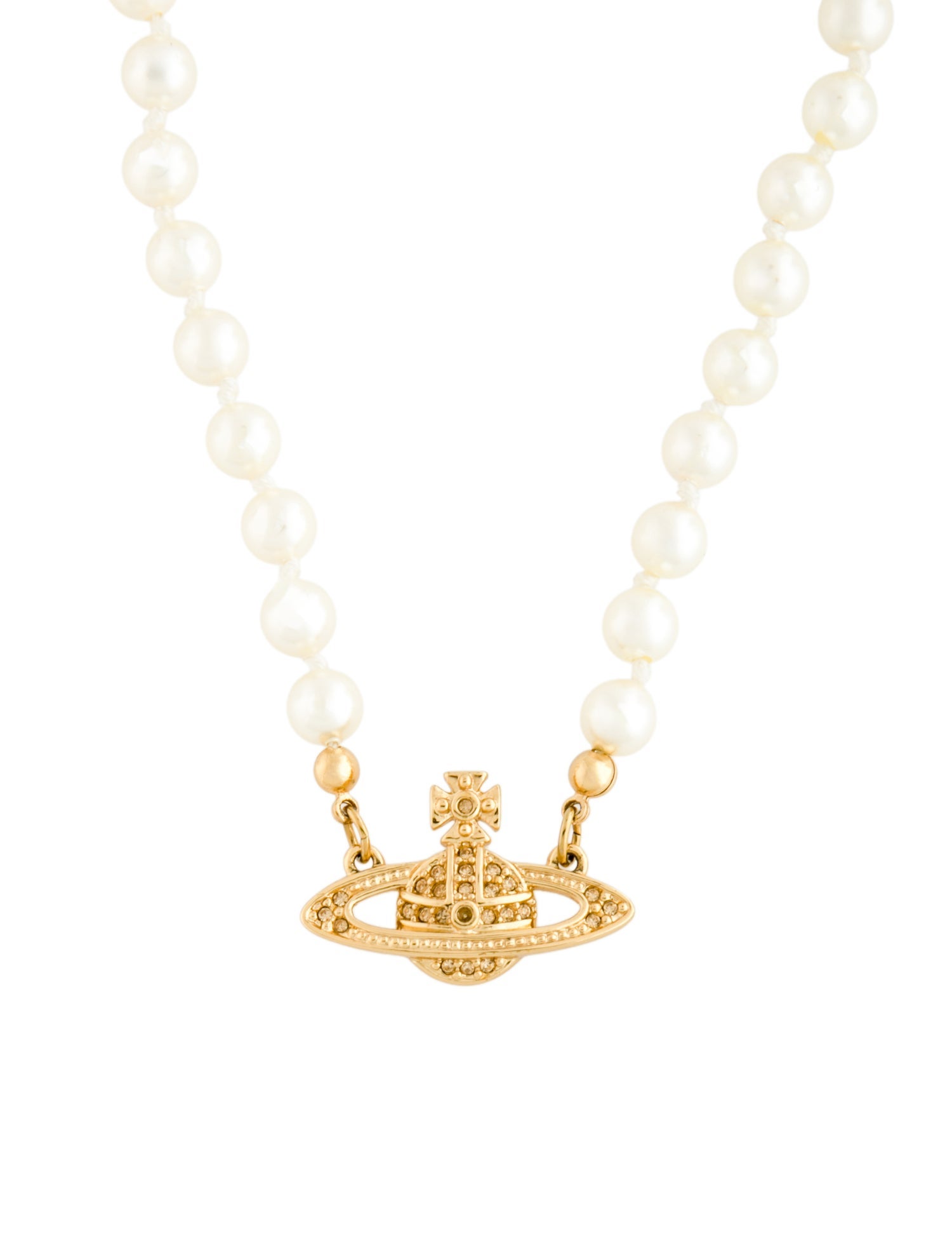 Vivienne Westwood Mini Bas Relief Pearl Choker