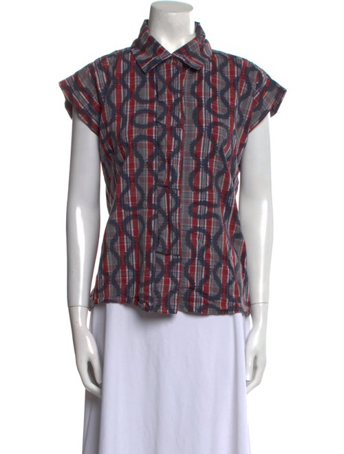 Vivienne Westwood Printed Short Sleeve Button-Up Top