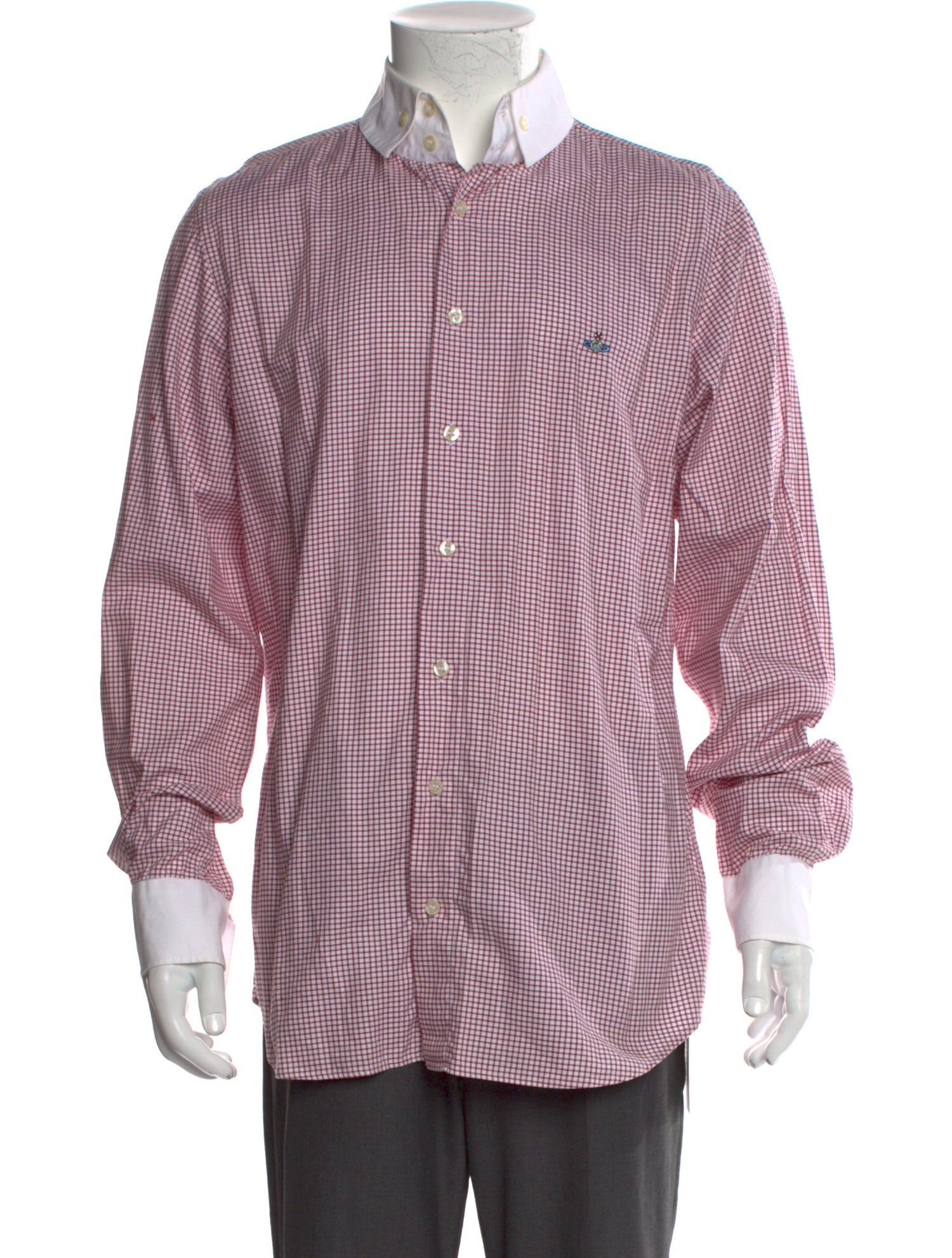 Vivienne Westwood Plaid Print Long Sleeve Shirt