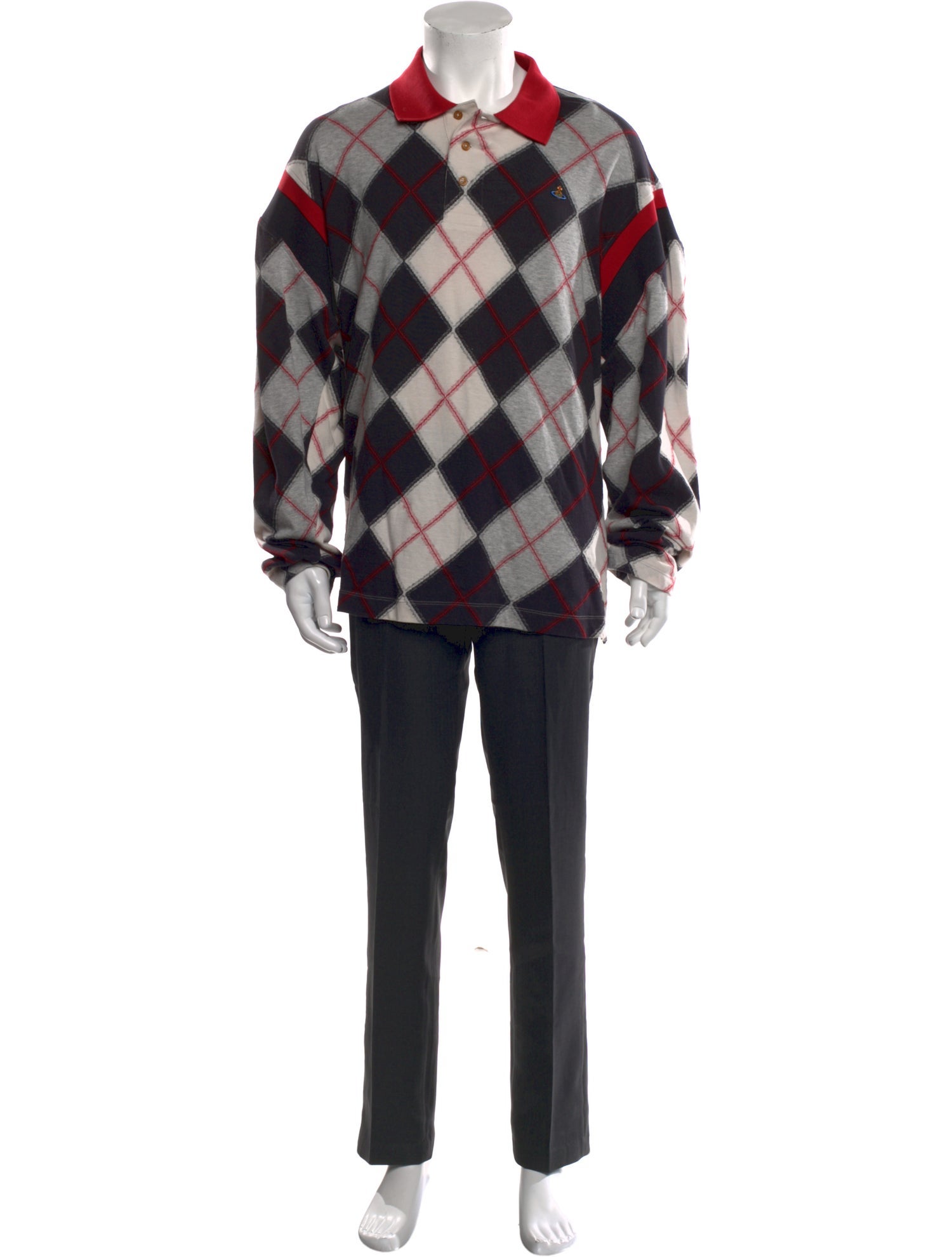 Vivienne Westwood Printed Crew Neck Polo Shirt