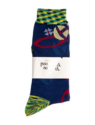 Vivienne Westwood Hosiery Pattern Print Socks S