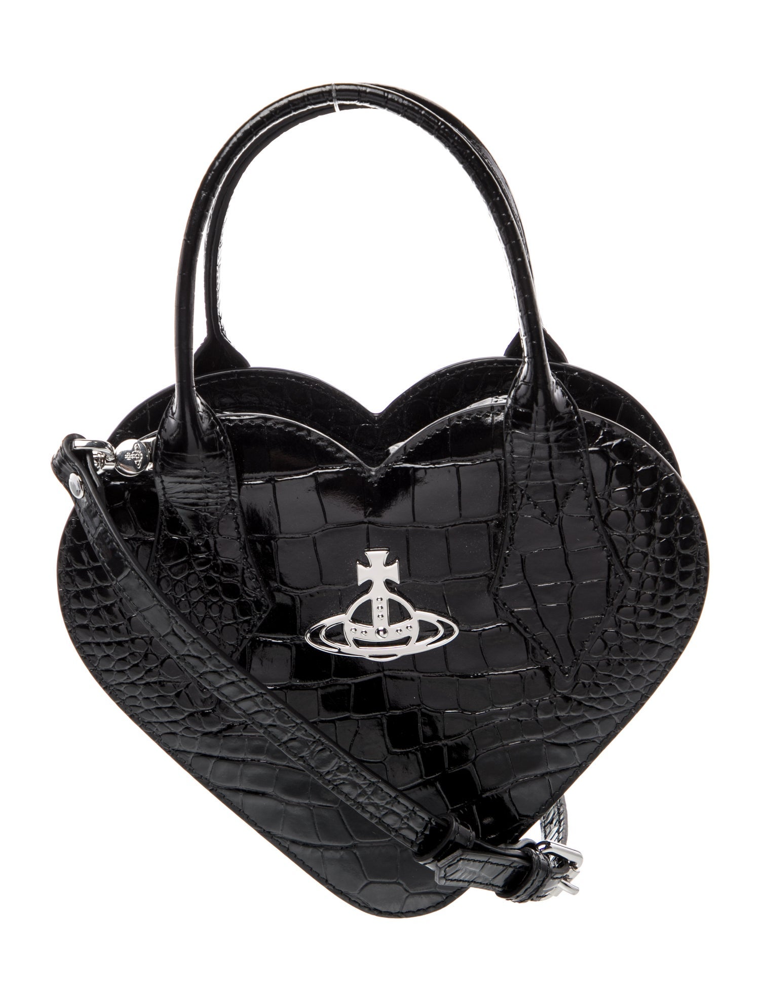 Vivienne Westwood Embossed Leather Top Handle Bag