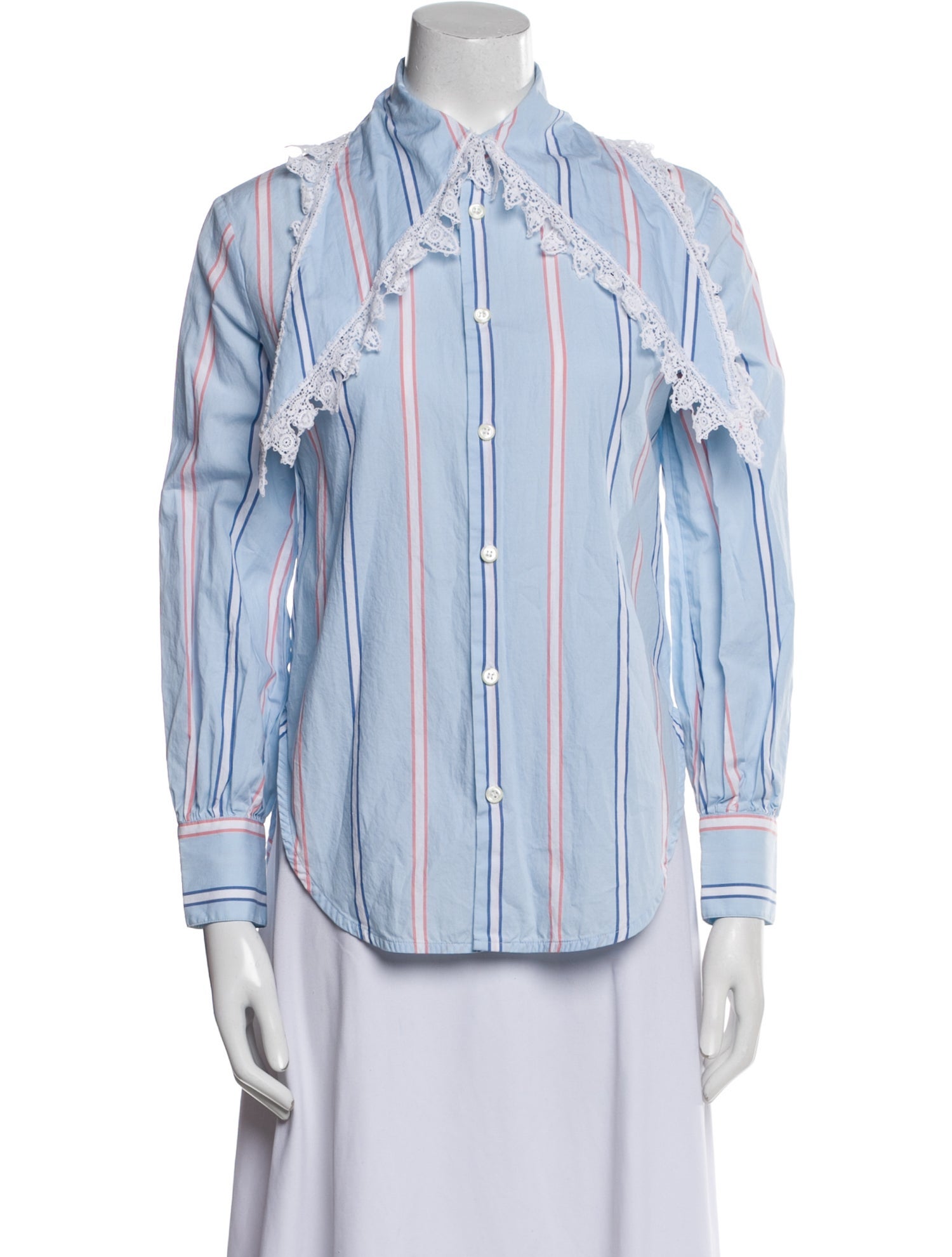 Vivienne Westwood Striped Long Sleeve Button-Up Top
