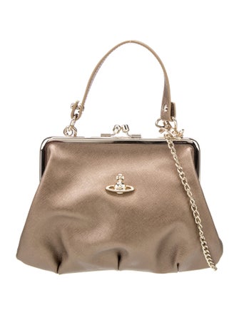 Vivienne Westwood Embossed Leather Top Handle Bag