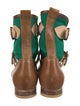 Vivienne Westwood Leather Colorblock Pattern Boots