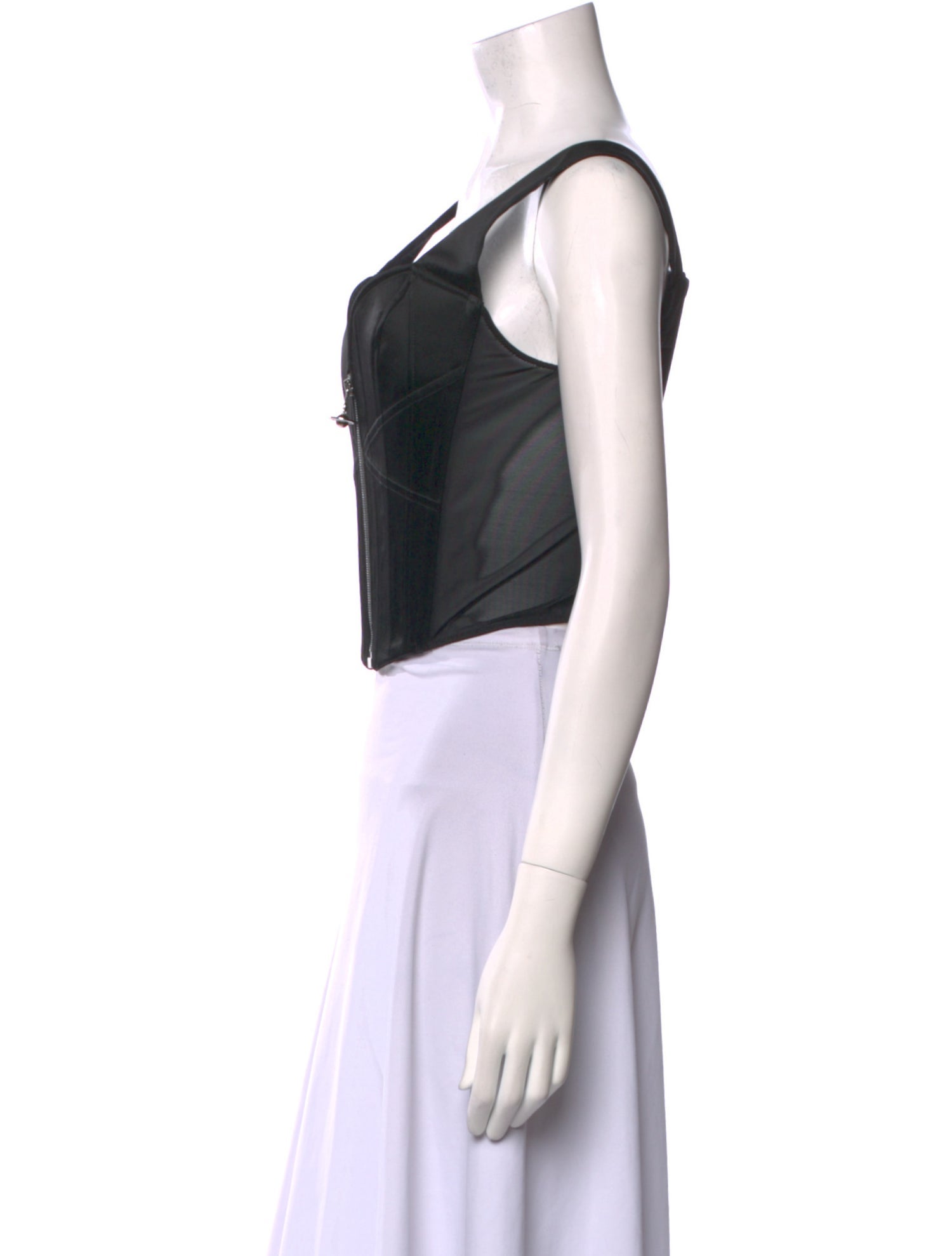 Vivienne Westwood Square Neckline Sleeveless Crop Top