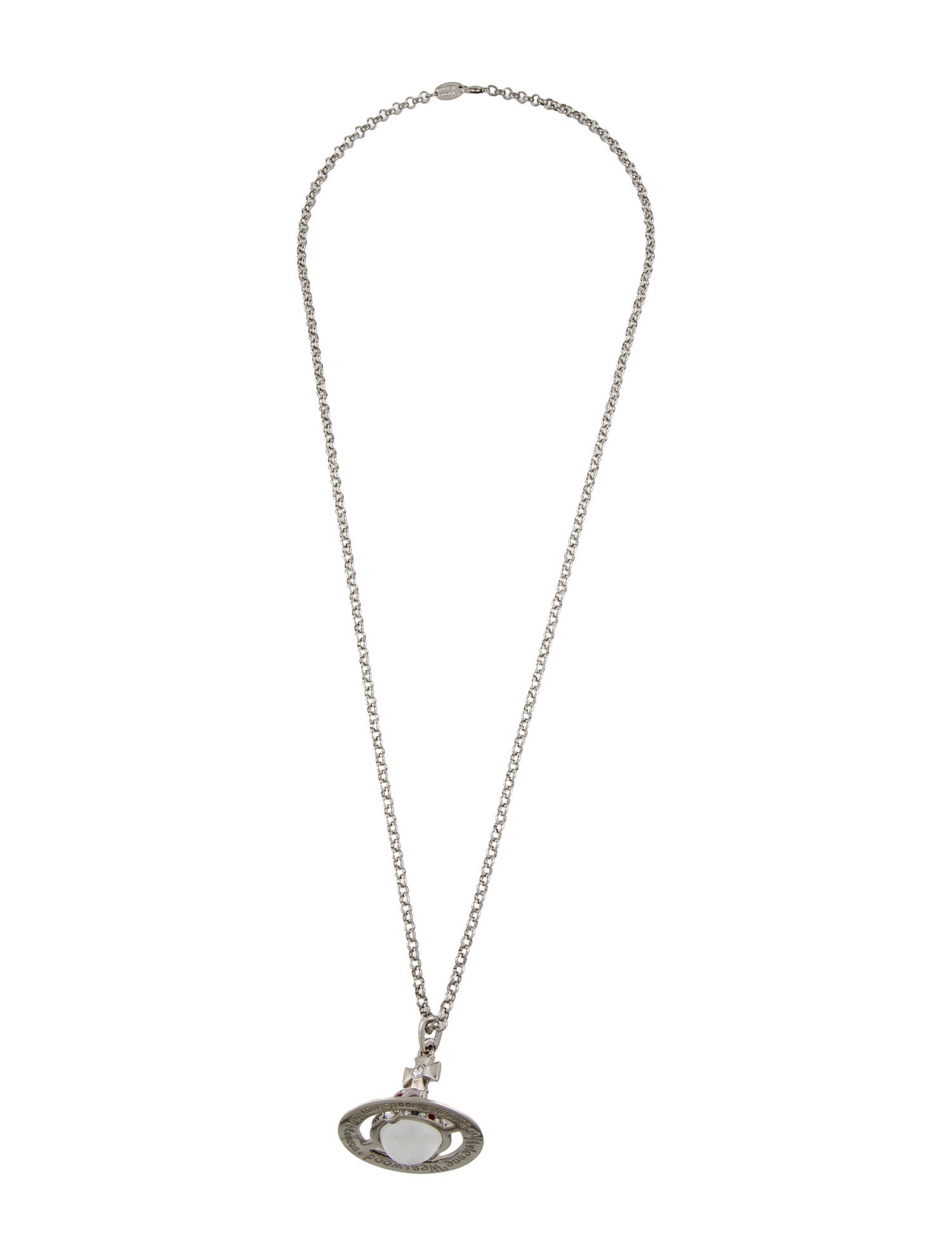 Vivienne Westwood Resin & Crystal Orb Pendant Necklace