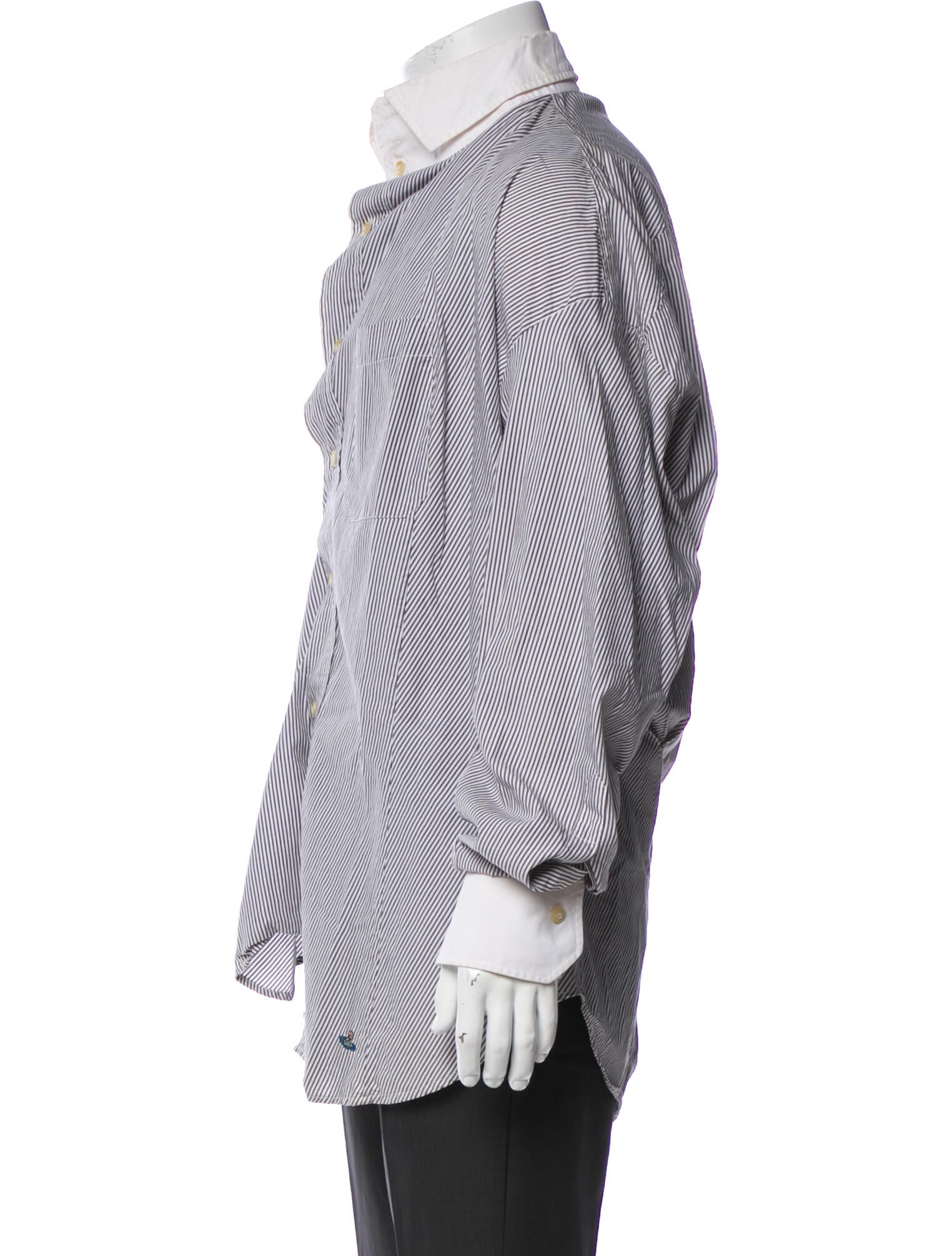 Vivienne Westwood Striped Long Sleeve Dress Shirt
