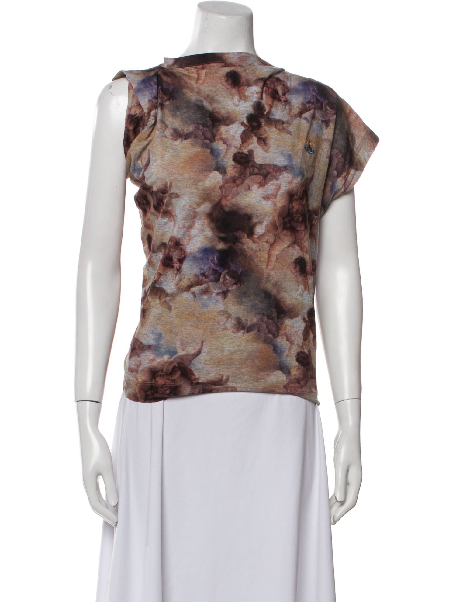 Vivienne Westwood Printed Bateau Neckline Top