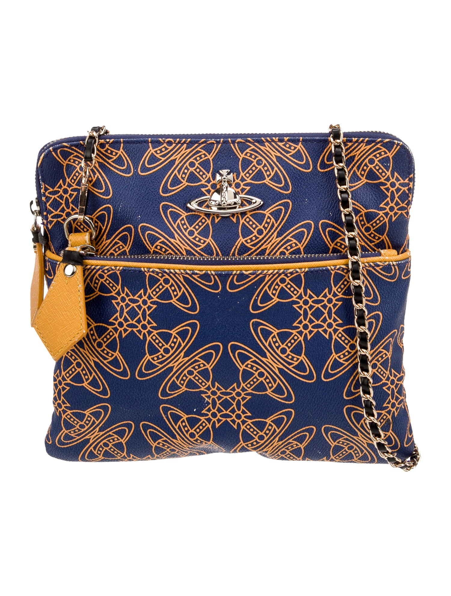 Vivienne Westwood Wool Leather-trimmed Plaid Shoulder Bag
