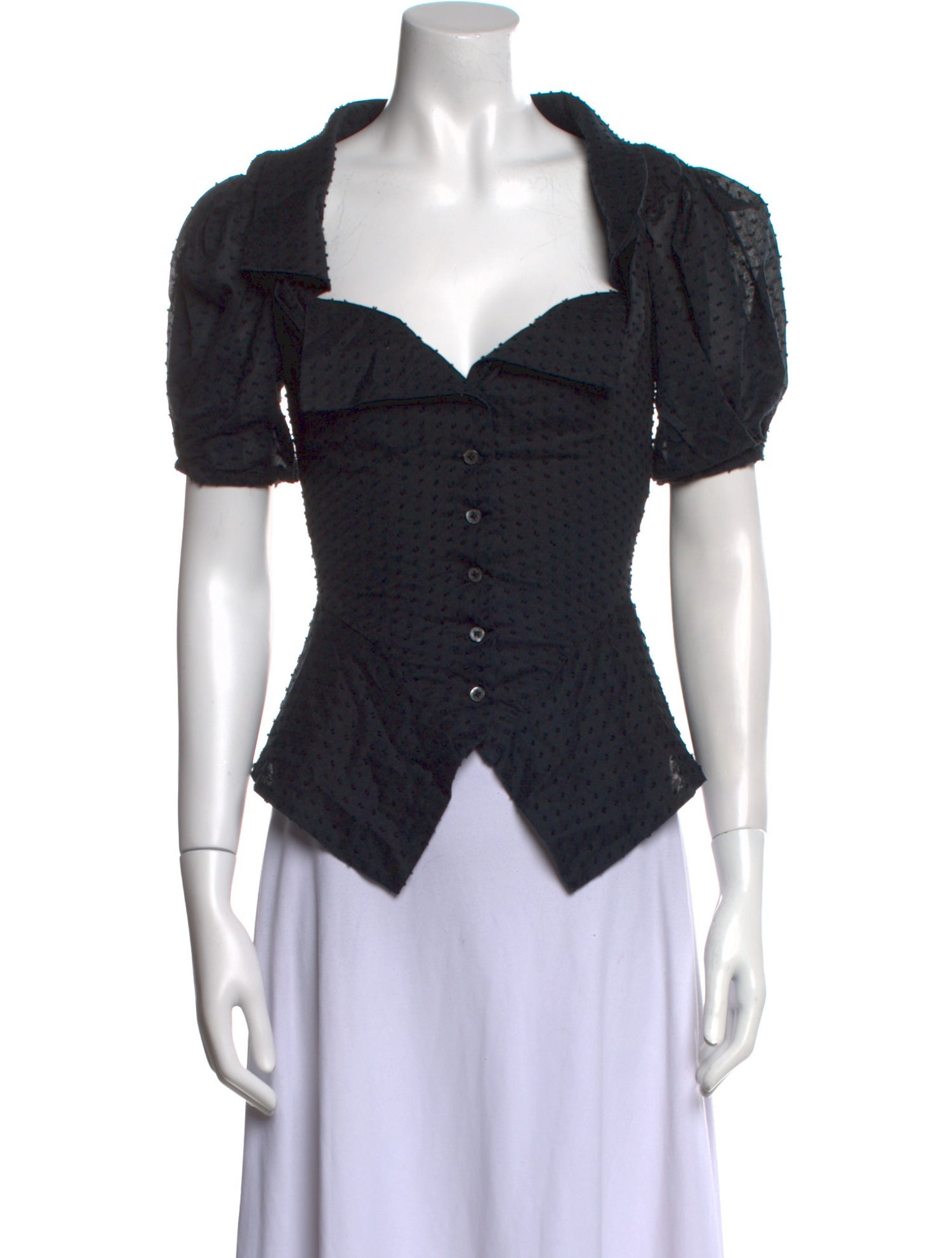 Vivienne Westwood Square Neckline Short Sleeve Top