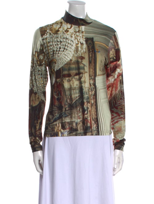 Vivienne Westwood Printed Mock Neck Sweatshirt