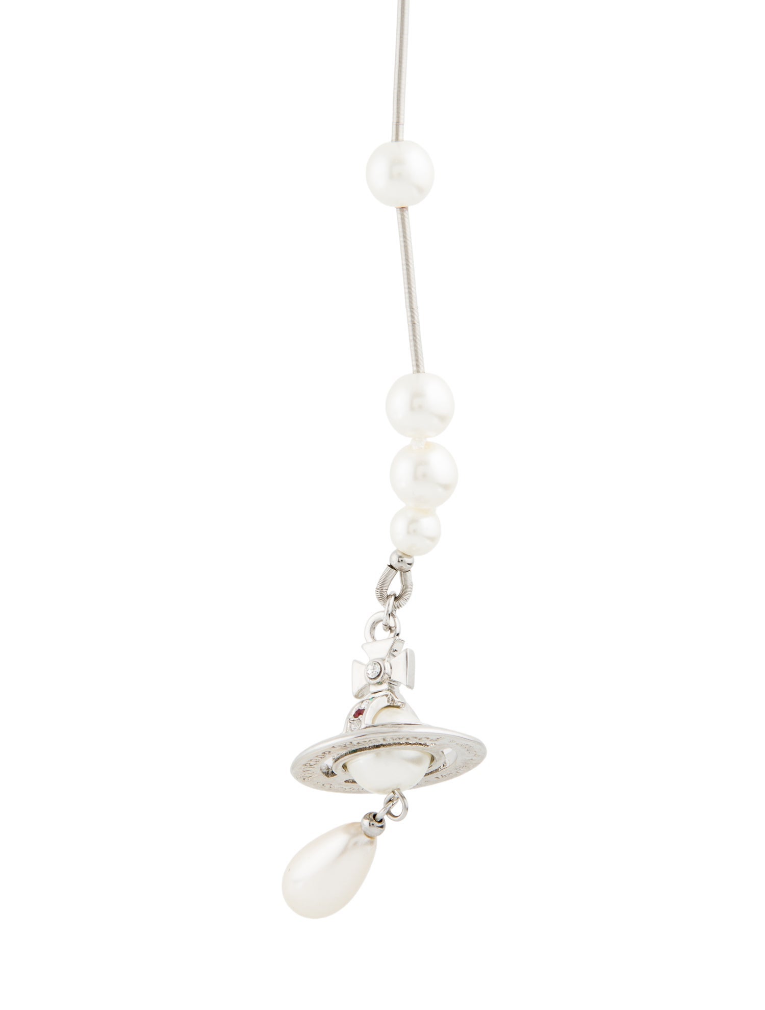 Vivienne Westwood Faux Pearl & Crystal 'Broken Pearl' Necklace