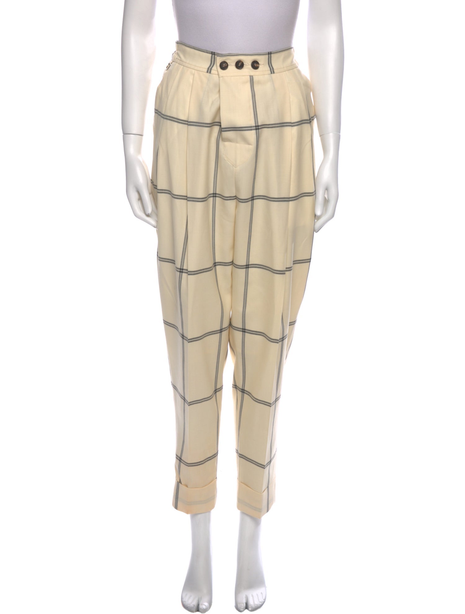 Vivienne Westwood Virgin Wool Straight Leg Pants