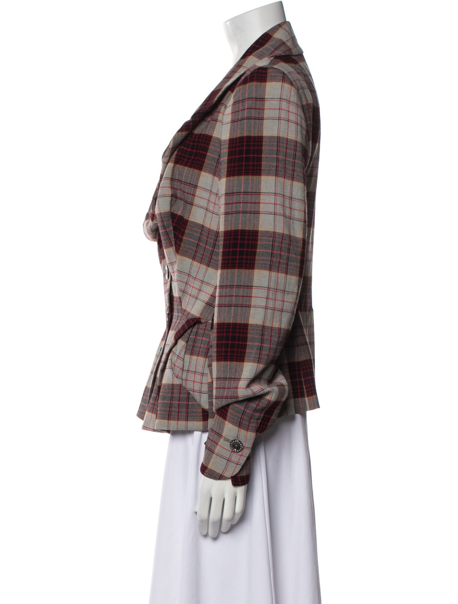 Vivienne Westwood Plaid Print Blazer