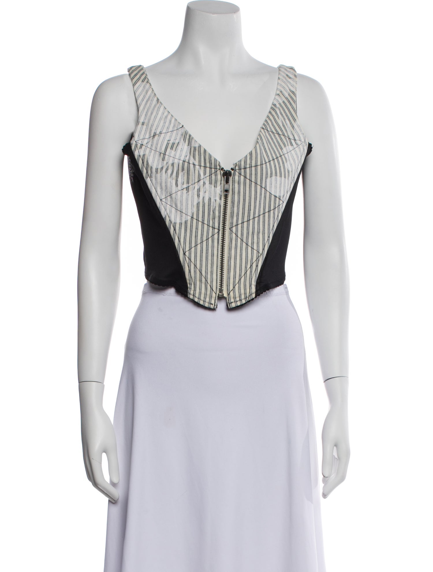 Vivienne Westwood Anglomania Vintage Striped Crop Top