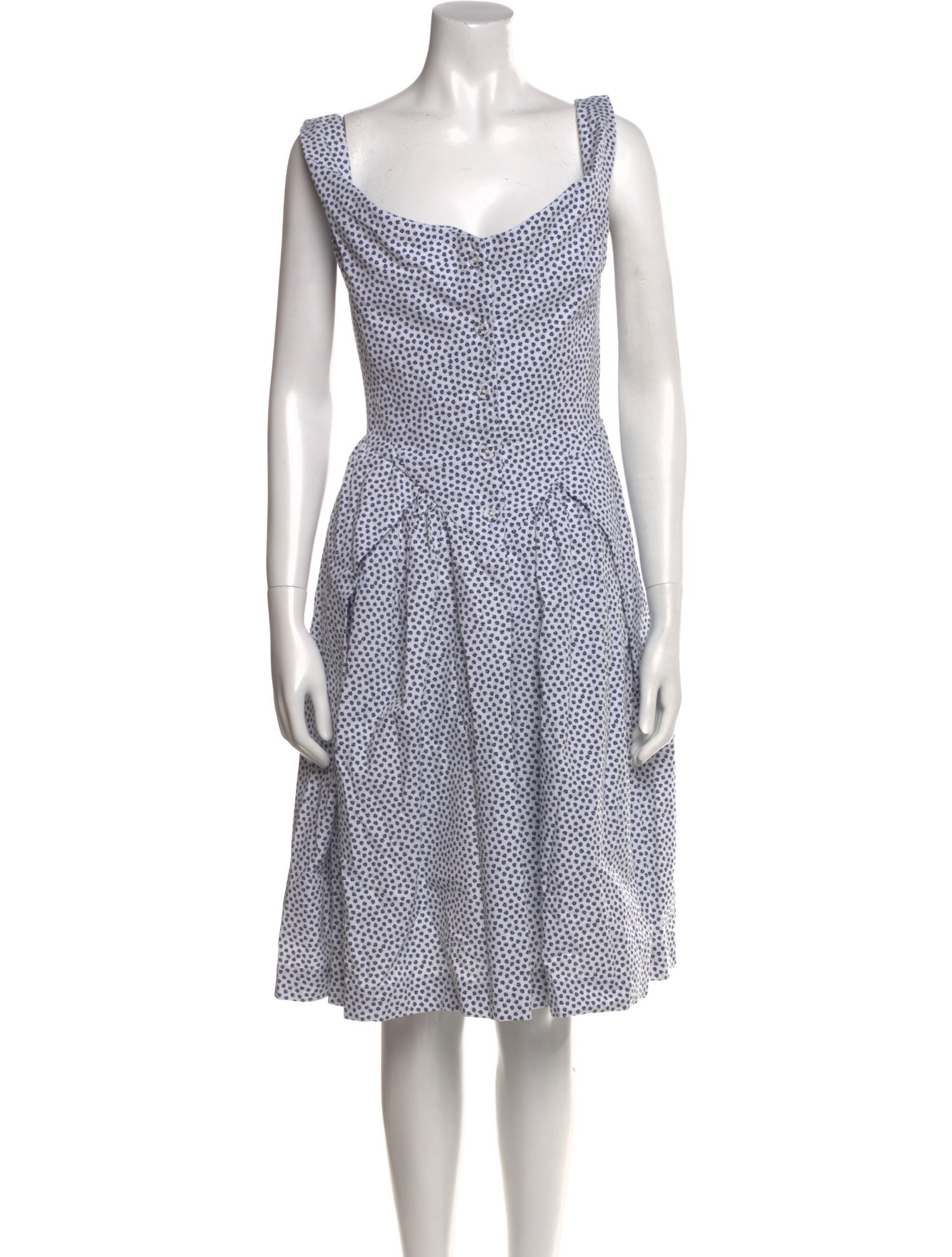 Vivienne Westwood Polka Dot Print Knee-Length Dress