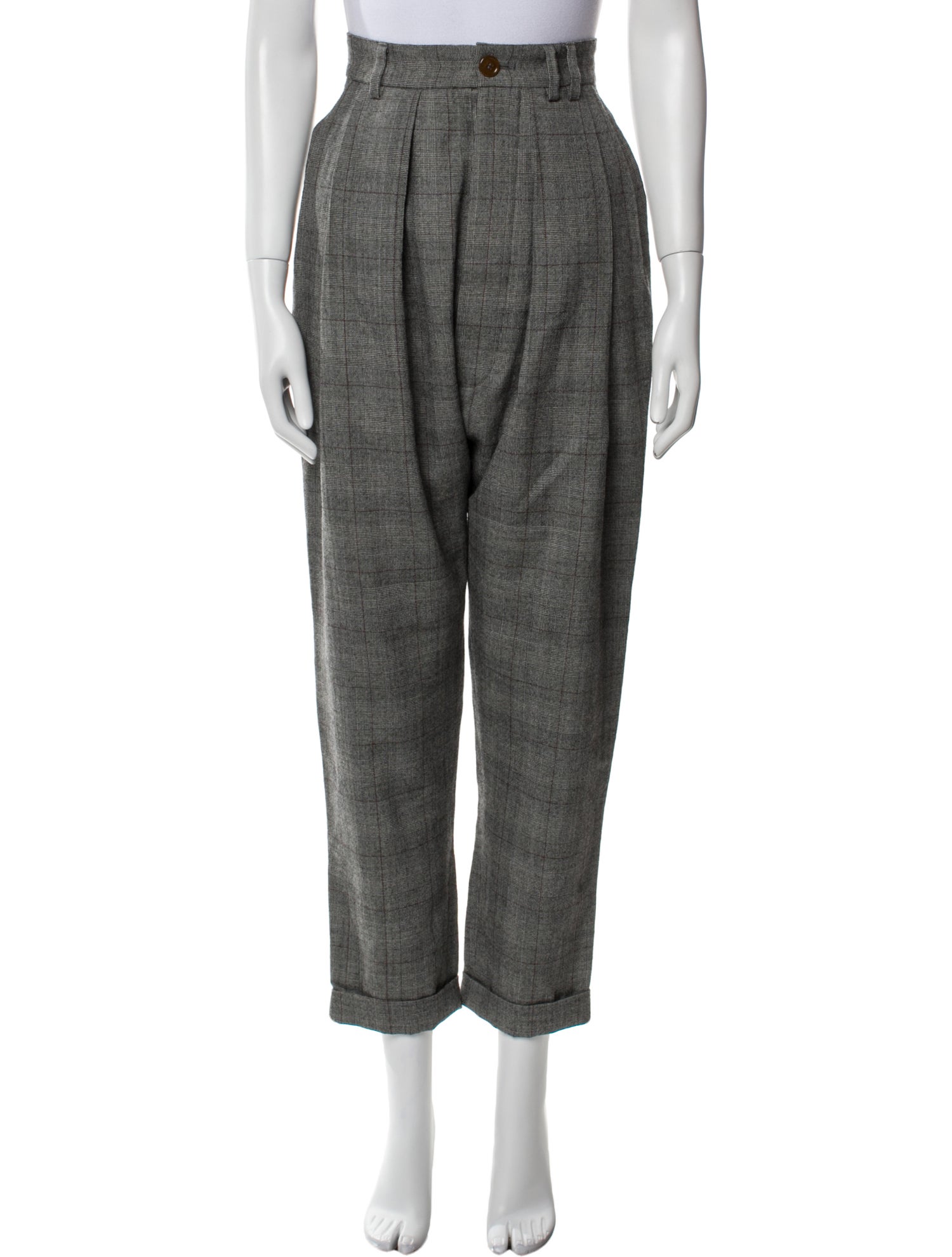 Vivienne Westwood Wool Straight Leg Pants
