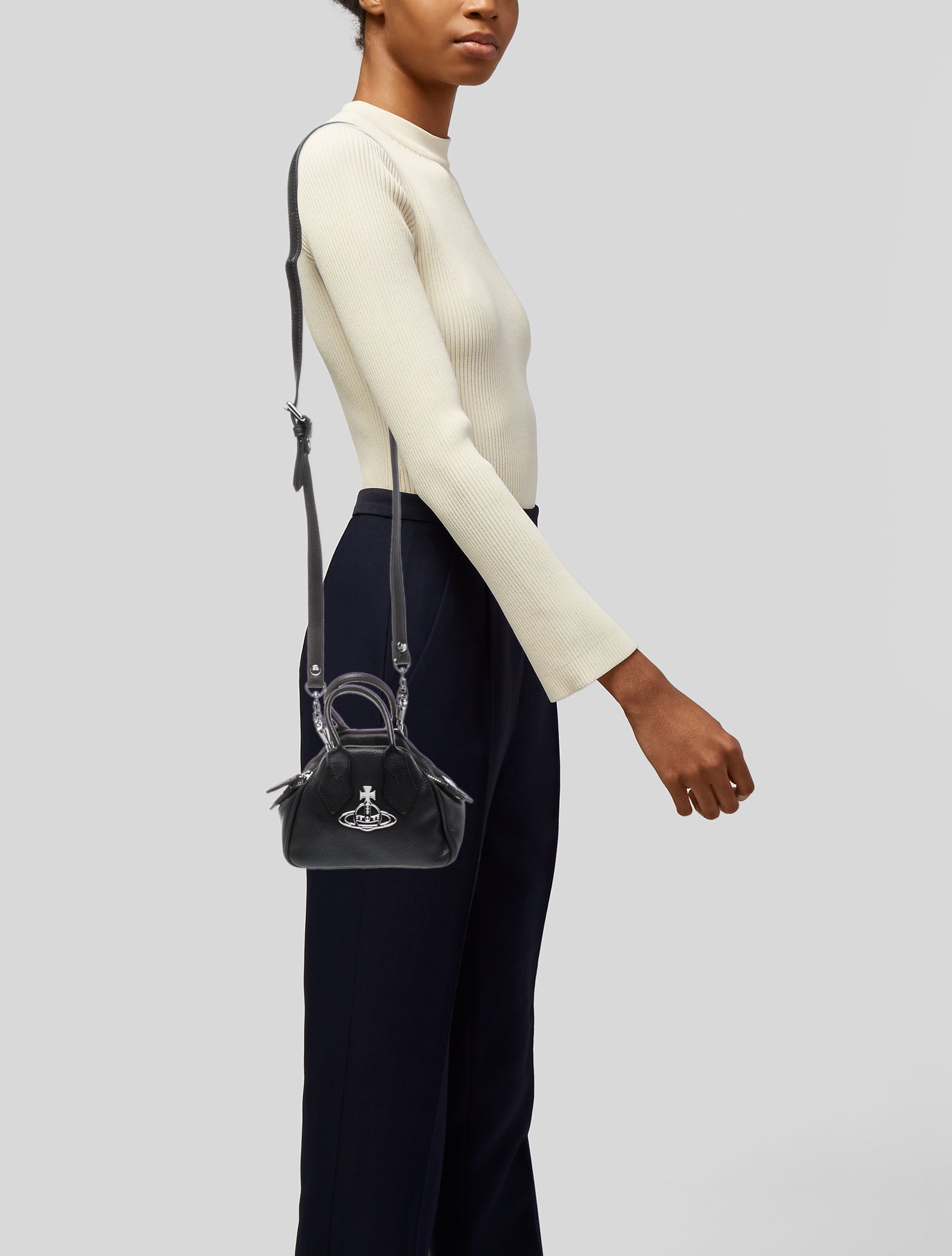 Vivienne Westwood Leather Top Handle Bag